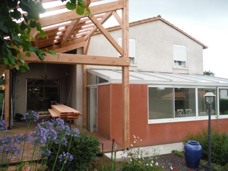 Préau bois en Deux-Sèvres (79)